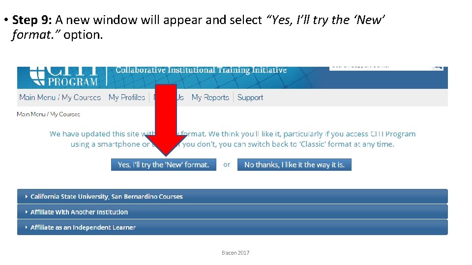  • Step 9: A new window will appear and select “Yes, I’ll try
