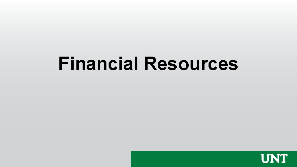 Financial Resources 