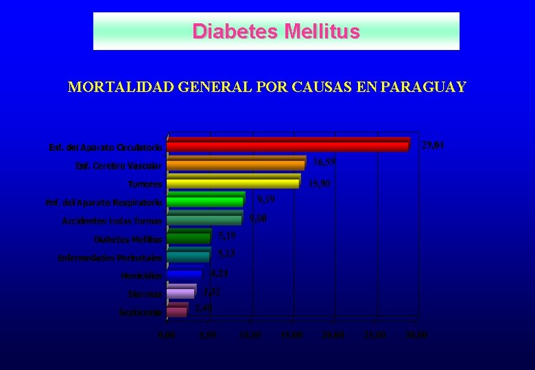 Diabetes Mellitus MORTALIDAD GENERAL POR CAUSAS EN PARAGUAY 