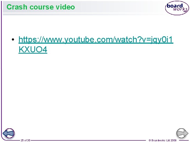 Crash course video • https: //www. youtube. com/watch? v=jqy 0 i 1 KXUO 4