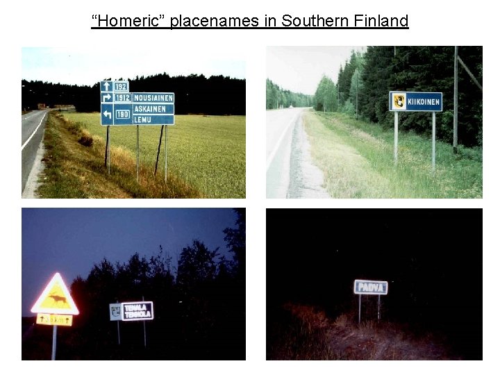 “Homeric” placenames in Southern Finland 