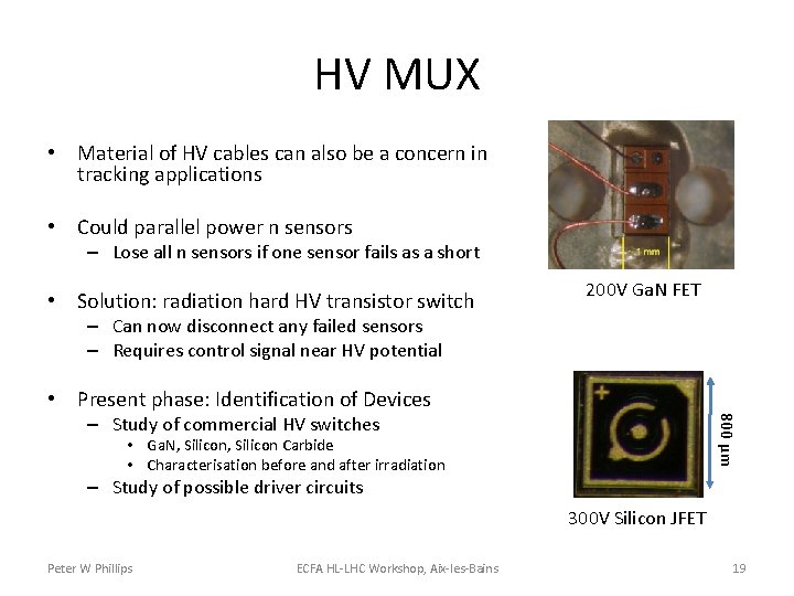 HV MUX • Material of HV cables can also be a concern in tracking