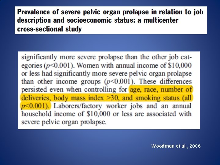 Woodman et al. , 2006 