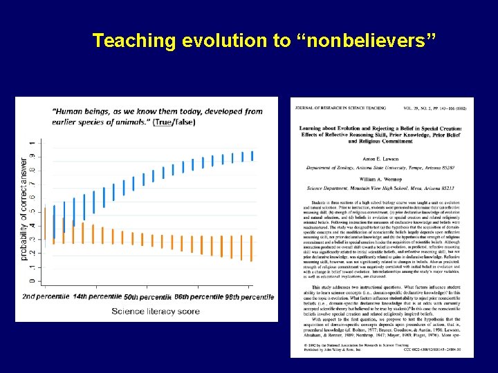 Teaching evolution to “nonbelievers” 