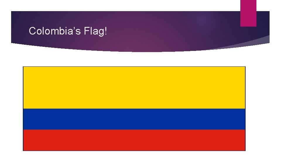 Colombia’s Flag! 
