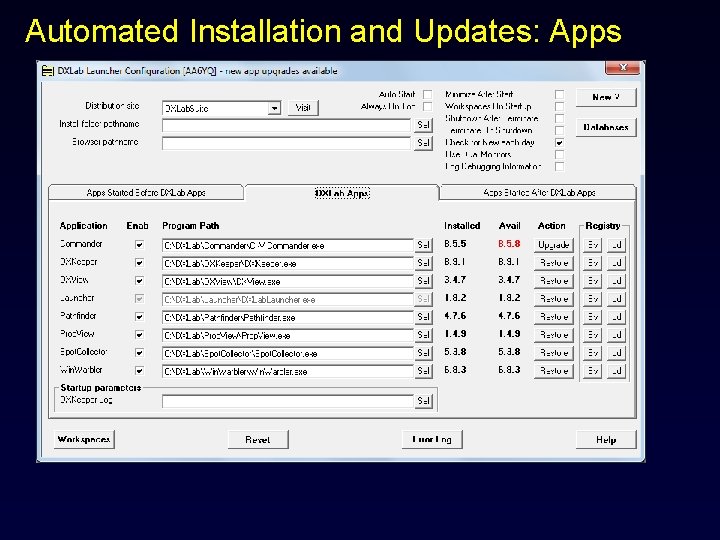 Automated Installation and Updates: Apps 