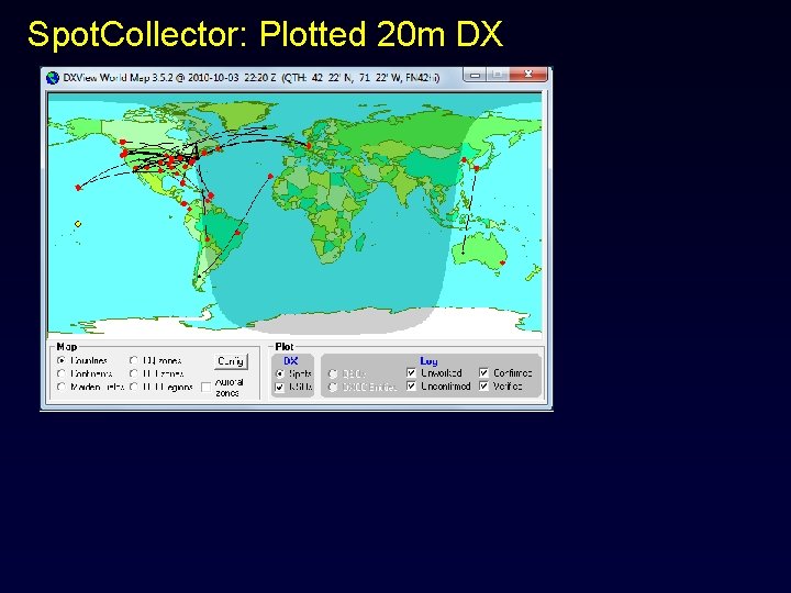 Spot. Collector: Plotted 20 m DX 