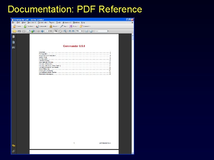 Documentation: PDF Reference 