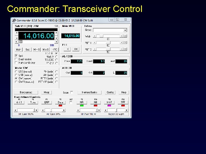 Commander: Transceiver Control 