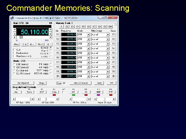 Commander Memories: Scanning 