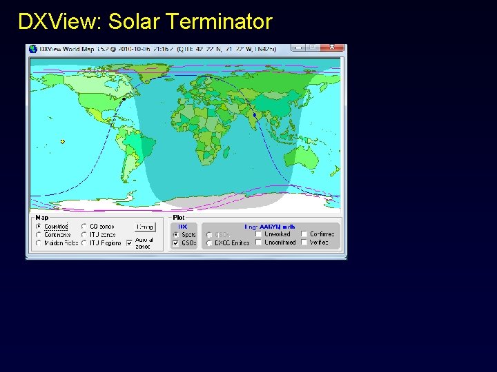 DXView: Solar Terminator 