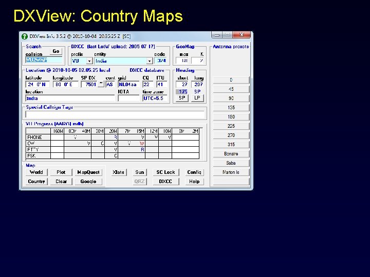 DXView: Country Maps 