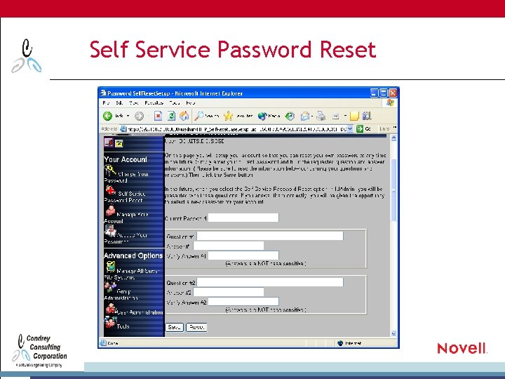 Self Service Password Reset 