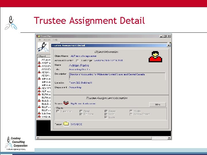 Trustee Assignment Detail 