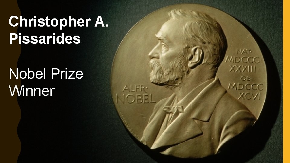 Christopher A. Pissarides Nobel Prize Winner 