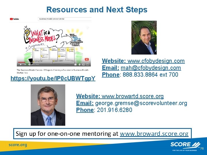  Resources and Next Steps https: //youtu. be/IP 0 c. UBWTgp. Y Website: www.