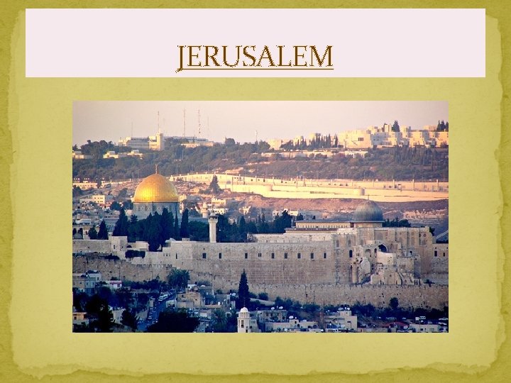 JERUSALEM 