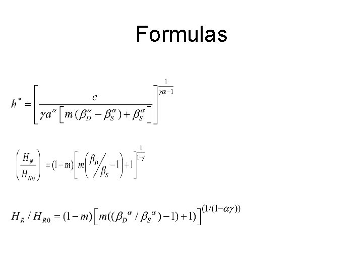 Formulas 