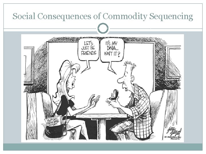 Social Consequences of Commodity Sequencing 