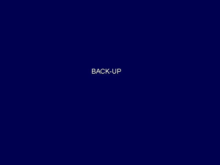 BACK-UP 