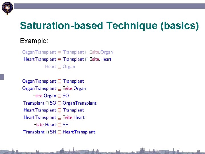 Saturation-based Technique (basics) Example: 