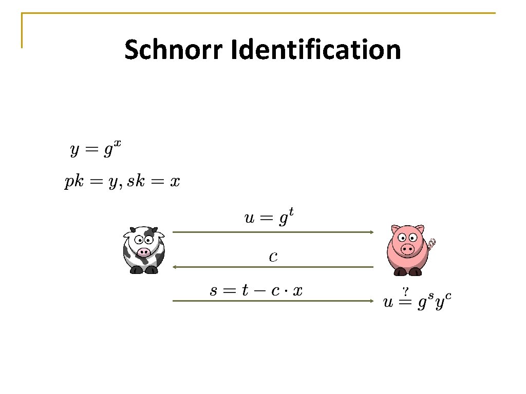 Schnorr Identification 