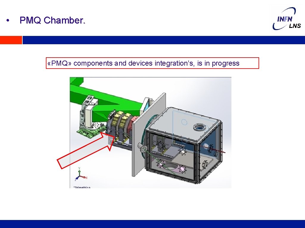  • PMQ Chamber. «PMQ» components and devices integration’s, is in progress 