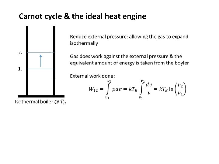 Carnot cycle & the ideal heat engine 2. 1. 