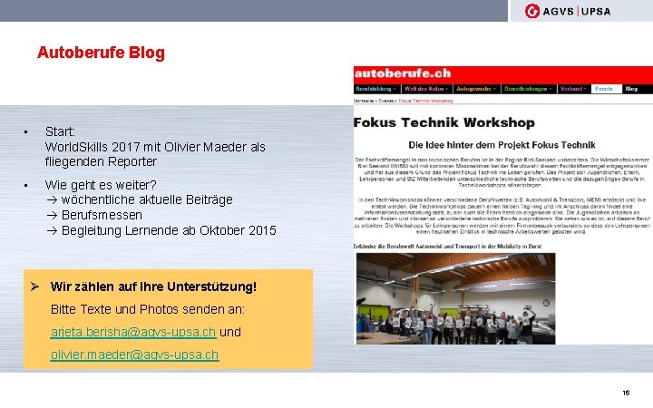 Autoberufe Blog • Start: World. Skills 2017 mit Olivier Maeder als fliegenden Reporter •