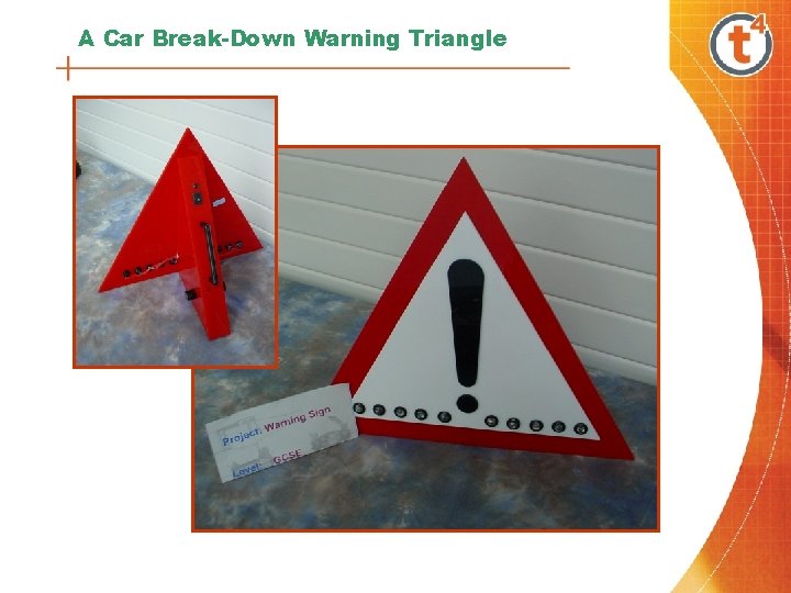 A Car Break-Down Warning Triangle 