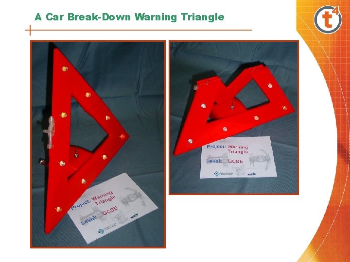 A Car Break-Down Warning Triangle 