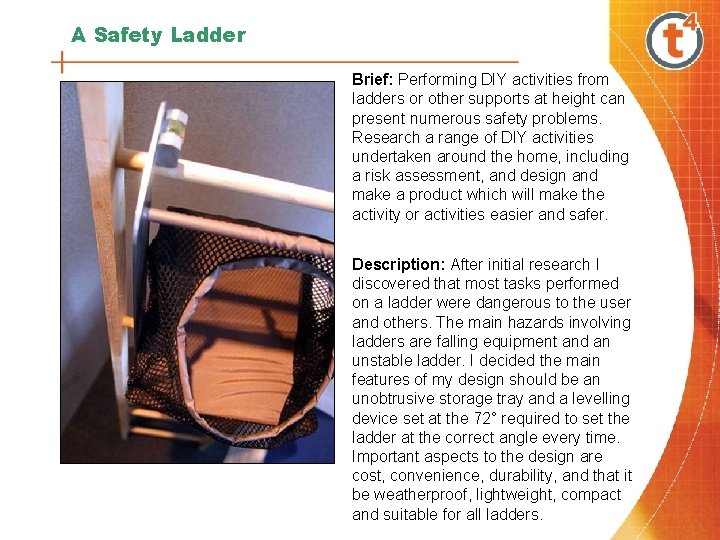 A Safety Ladder Brief: Performing DIY activities from ladders or other supports at height