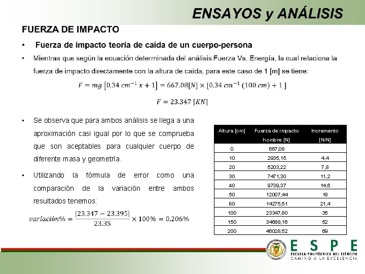  • Se observa que para ambos análisis se llega a una aproximación casi