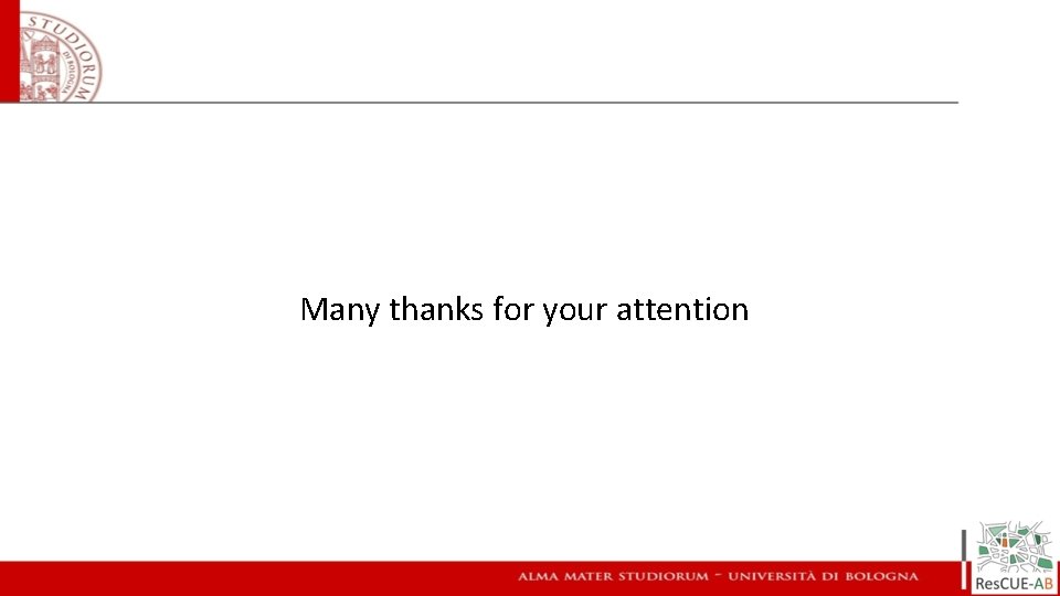 Many thanks for your attention 