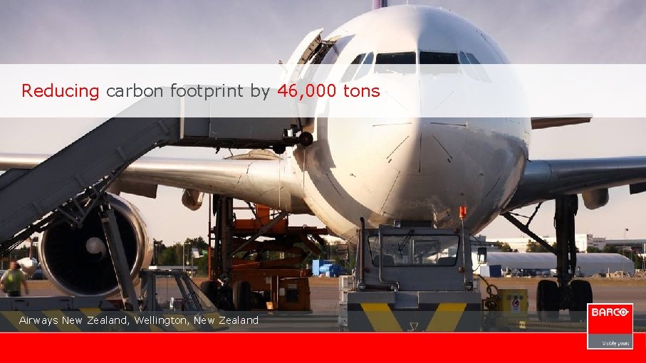 Reducing carbon footprint by 46, 000 tons Airways New Zealand, Wellington, New Zealand 