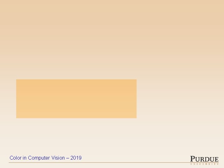 Color in Computer Vision – 2019 