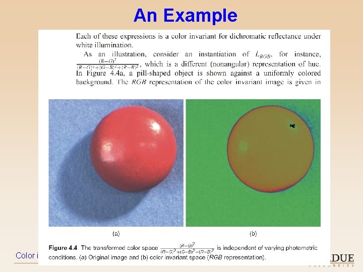 An Example Color in Computer Vision – 2019 