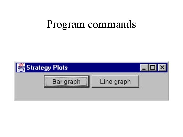 Program commands 