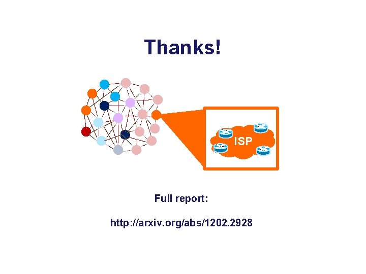 Thanks! ISP Full report: http: //arxiv. org/abs/1202. 2928 Princeton University 