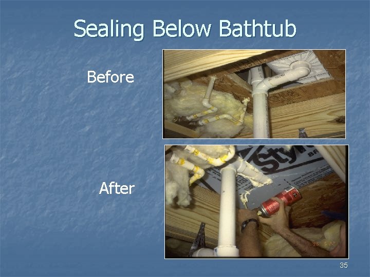 Sealing Below Bathtub Before After 35 