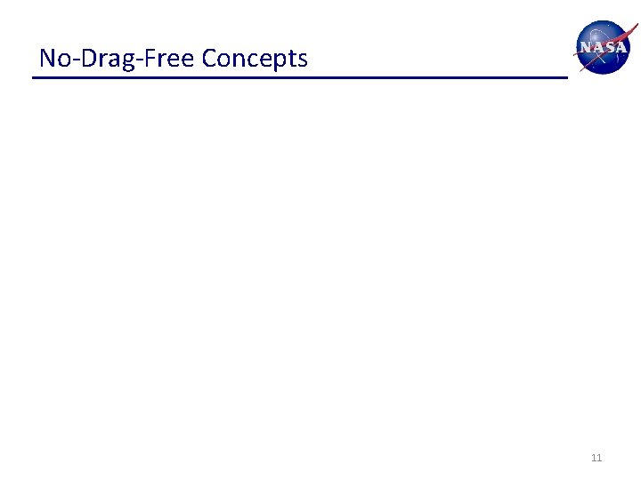 No-Drag-Free Concepts 11 