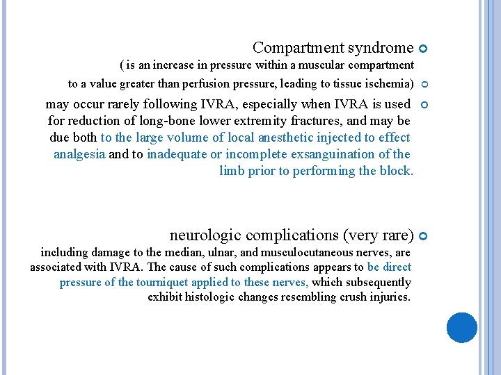 Compartment syndrome ( is an increase in pressure within a muscular compartment to a