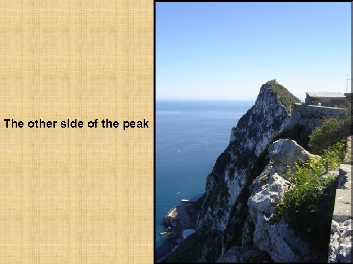 The other side of the peak 