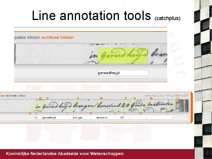 Line annotation tools (catchplus) 