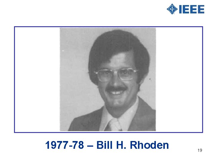 1977 -78 – Bill H. Rhoden 19 