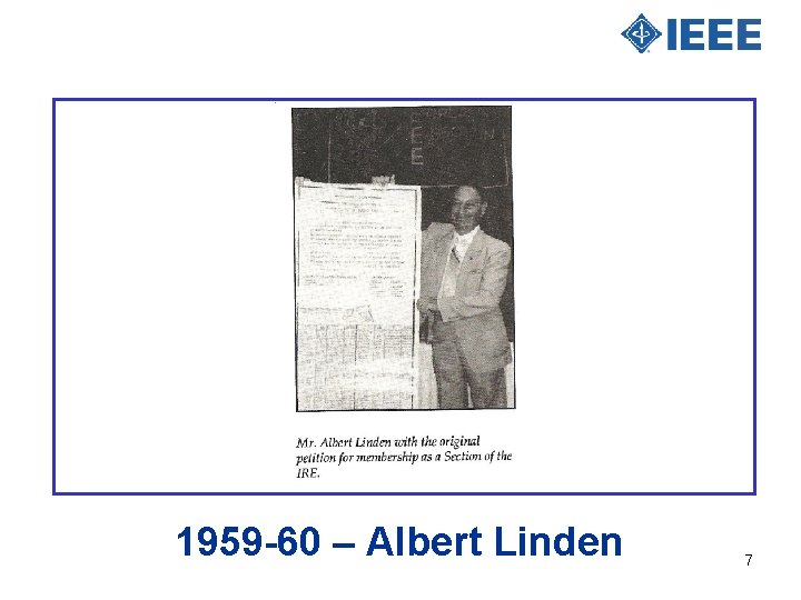 1959 -60 – Albert Linden 7 