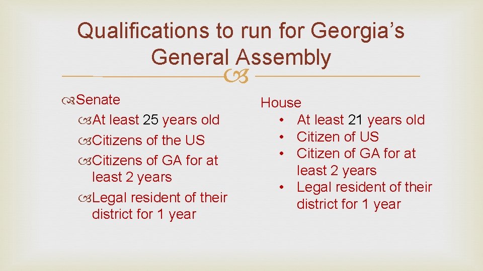 The Legislative Branch S 8 CG 2 Analyze