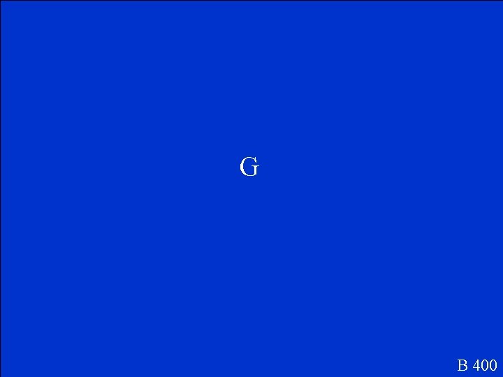 G B 400 