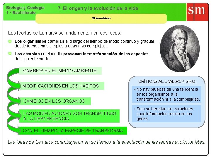 Biología y Geología 1. º Bachillerato 7. El origen y la evolución de la