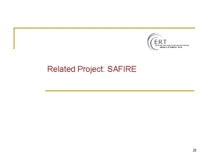 Related Project: SAFIRE 28 